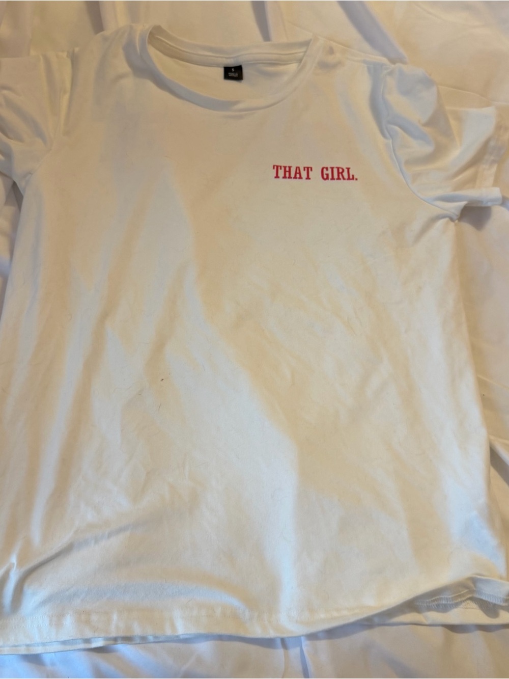 White "That Girl" Graphic Tee
